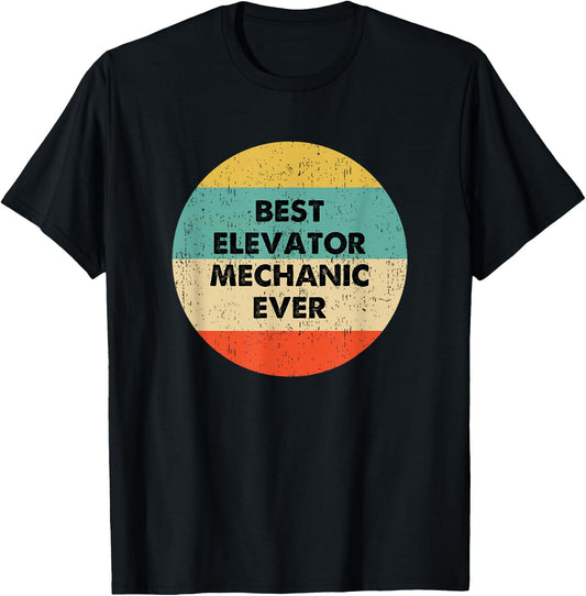 Elevator Mechanic T-Shirt - T-Shirt | Black