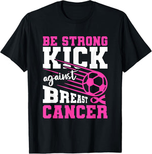 Football Breast Cancer T-Shirt - T-Shirt | Black