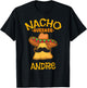 Nacho Average Andre Personalized Name Funny Taco T-Shirt - T-Shirt | Black