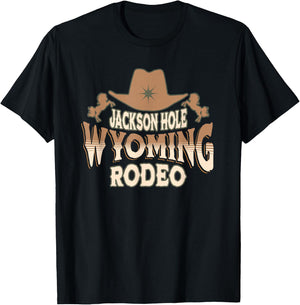 Jackson Hole Rodeo Wyoming T-Shirt - T-Shirt | Black