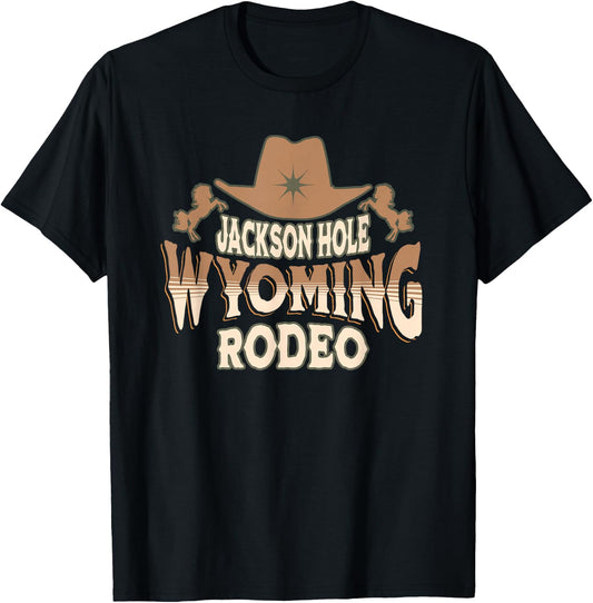 Jackson Hole Rodeo Wyoming T-Shirt - T-Shirt | Black