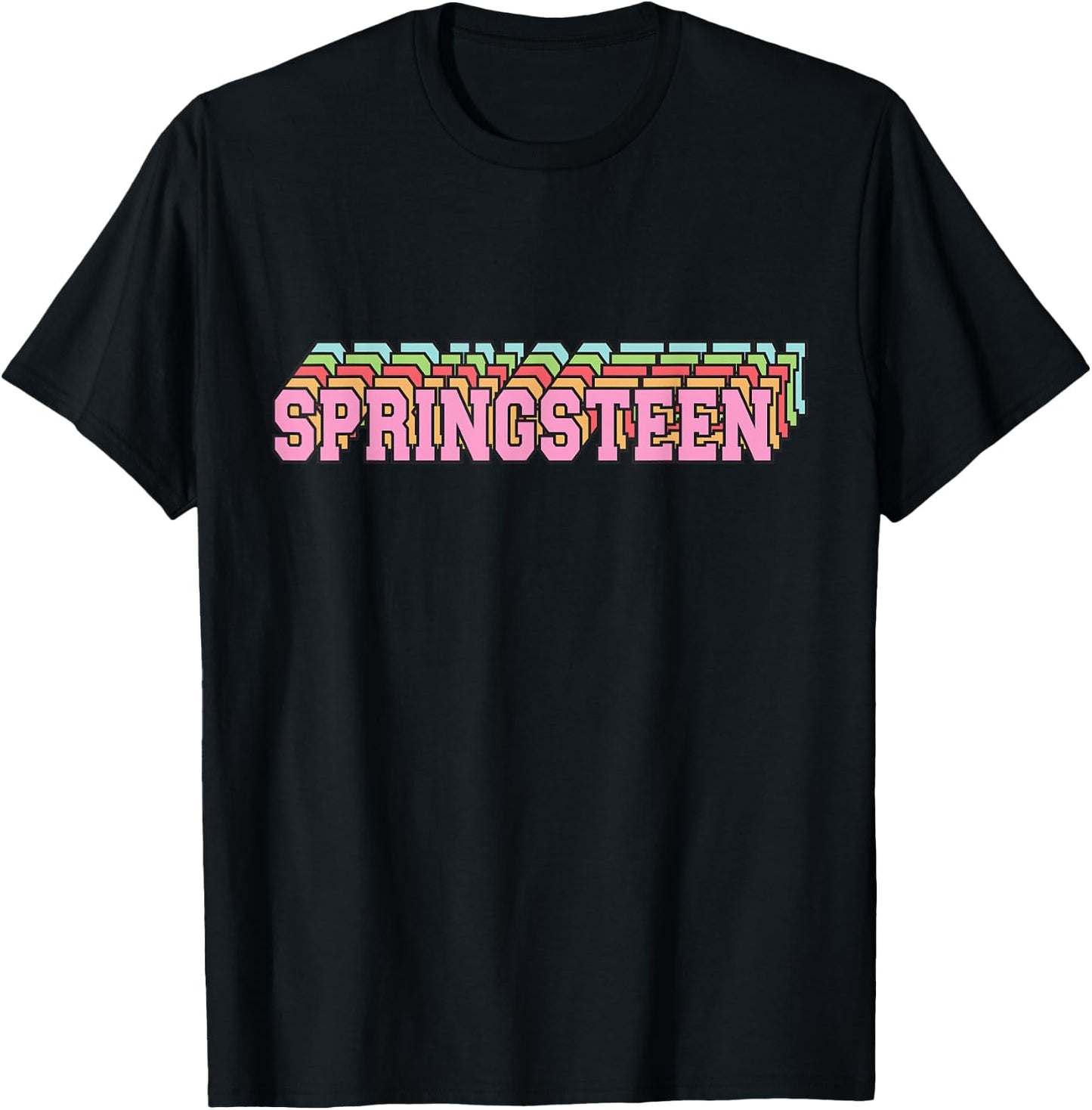 Springsteen 80s Vintage Retro Spring T-Shirt - T-Shirt | Black