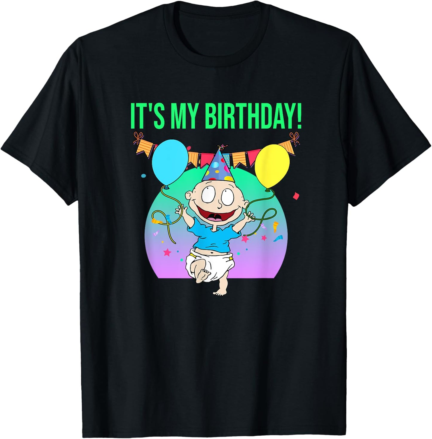 Mademark x Rugrats - It's My Birthday - Tommy Pickles T-Shirt - T-Shirt | Black