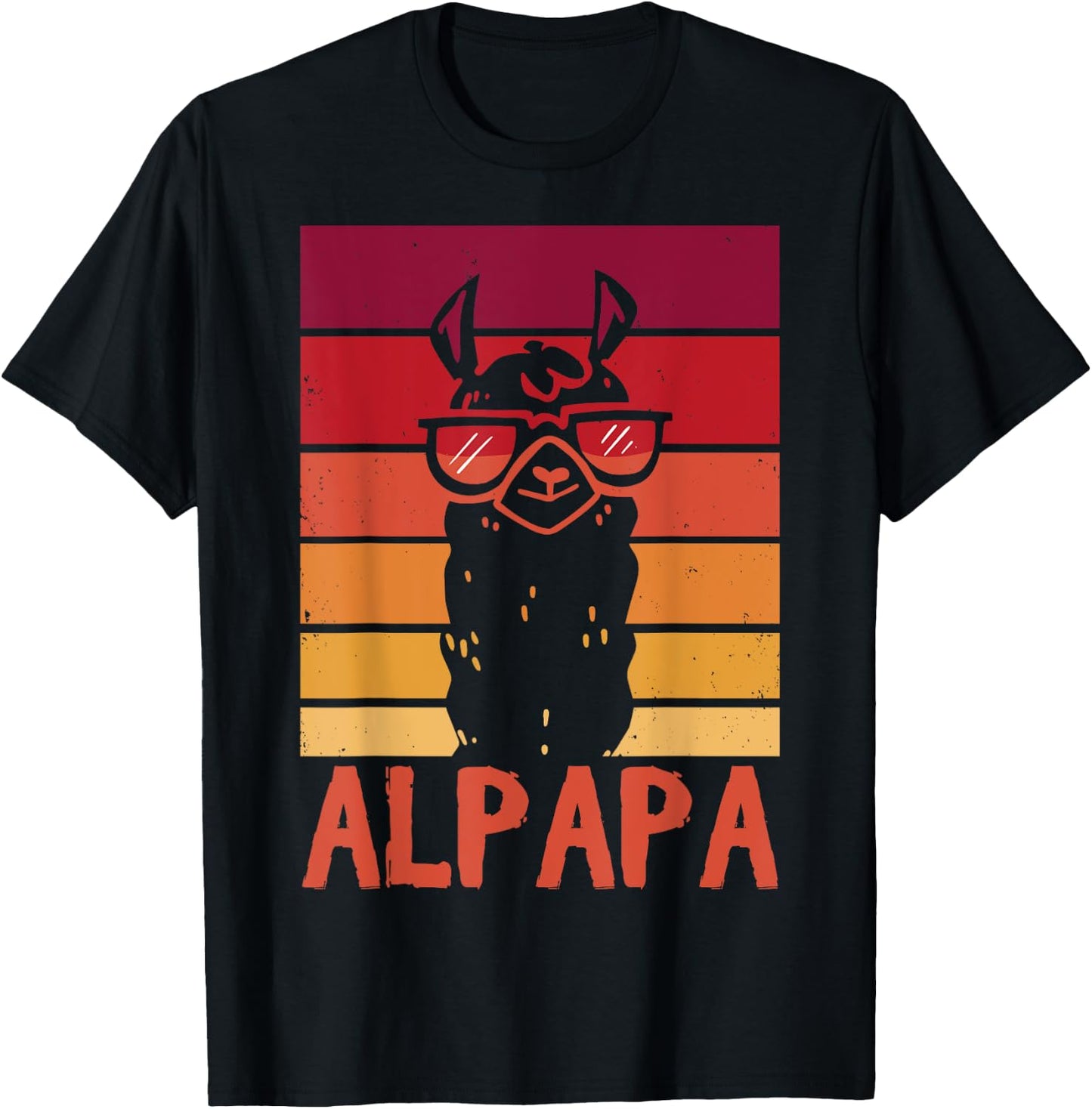 ALPAPA Alpaca Fan Llama Fan Lover Father's Day T-Shirt - T-Shirt | Black