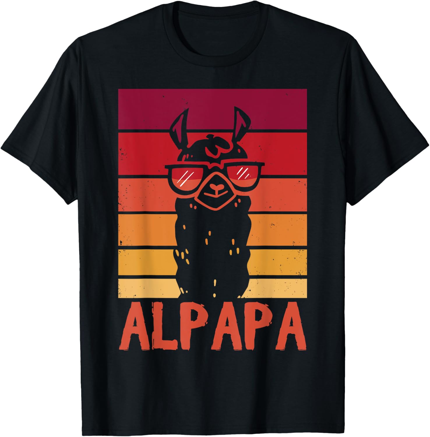 ALPAPA Alpaca Fan Llama Fan Lover Father's Day T-Shirt - T-Shirt | Black