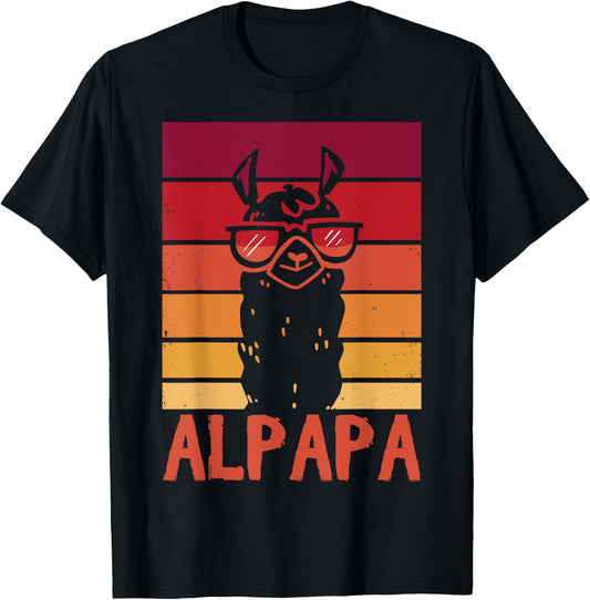 ALPAPA Alpaca Fan Llama Fan Lover Father's Day T-Shirt - T-Shirt | Black