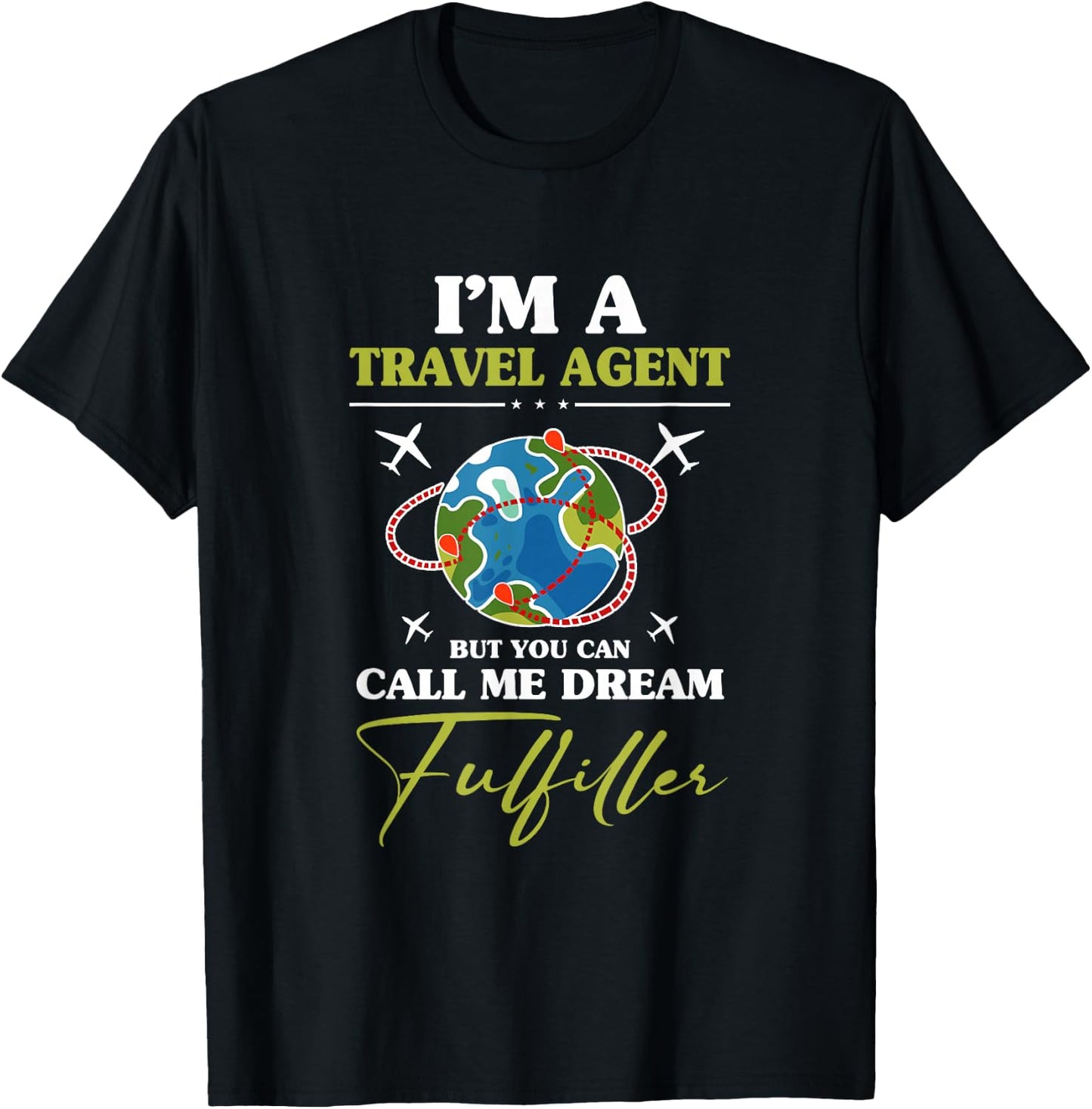 Vacation Planner Travel Agency Travel Agent T-Shirt - T-Shirt | Black