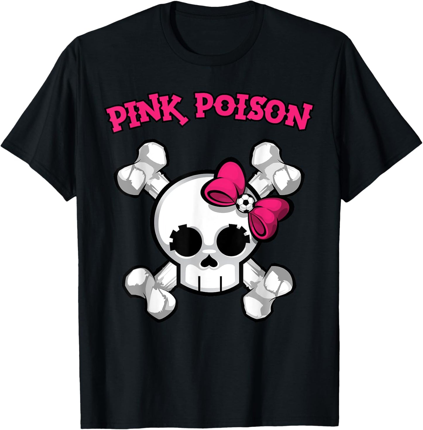 Pink Poison Soccer T-Shirt - T-Shirt | Black
