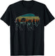 Vintage American Bison Buffalo Lover Wildlife Outdoor Trees T-Shirt - T-Shirt | Black