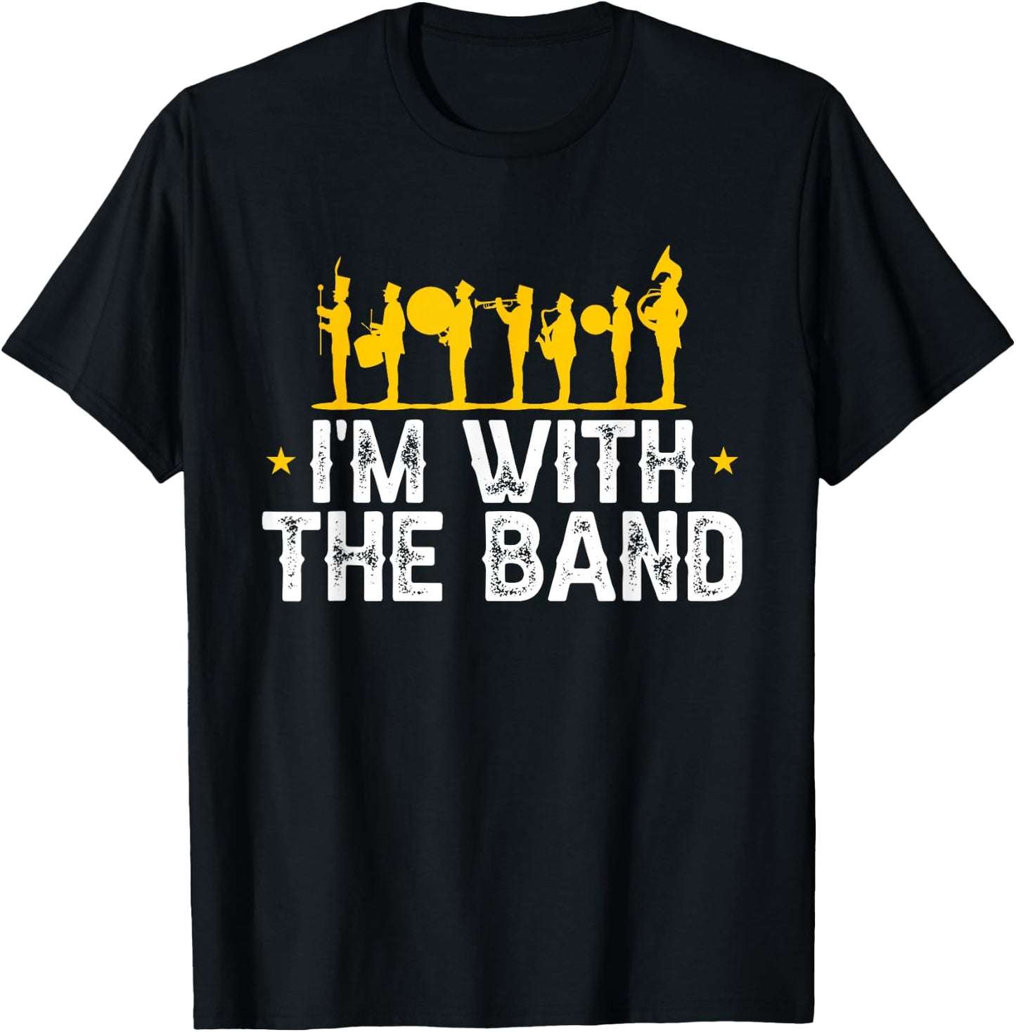 Marching Band Band Life I'm with The Band T-Shirt - T-Shirt | Black
