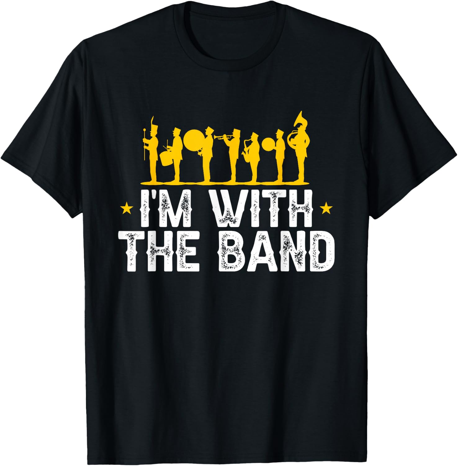 Marching Band Band Life I'm with The Band T-Shirt - T-Shirt | Black