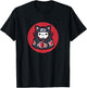 Nyaruto Cute Itachi Uchiha Cat Circle Big Chest Portrait V2 T-Shirt - T-Shirt | Black