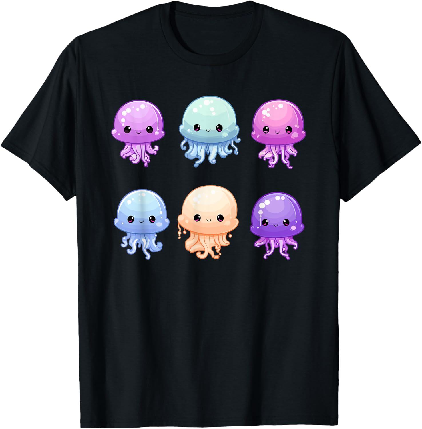 Cute Jellyfish Costume Jelly Fish Sea Ocean Girls T-Shirt - T-Shirt | Black