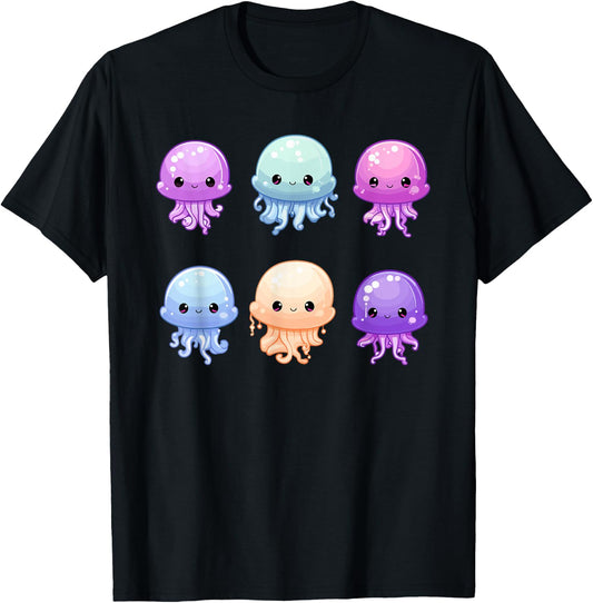 Cute Jellyfish Costume Jelly Fish Sea Ocean Girls T-Shirt - T-Shirt | Black