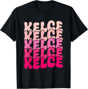 Kelce Vintage Personalized Name I Love Kelce T-Shirt - T-Shirt | Black