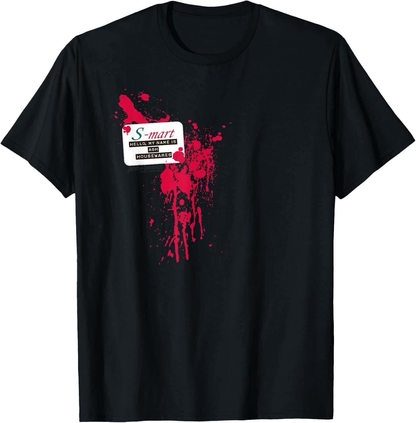 Army of Darkness S Mart Name Tag T-Shirt - T-Shirt | Black