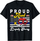Aunt Of A Deputy Sheriff Cute Flowers Proud Police Officer T-Shirt - T-Shirt | Black