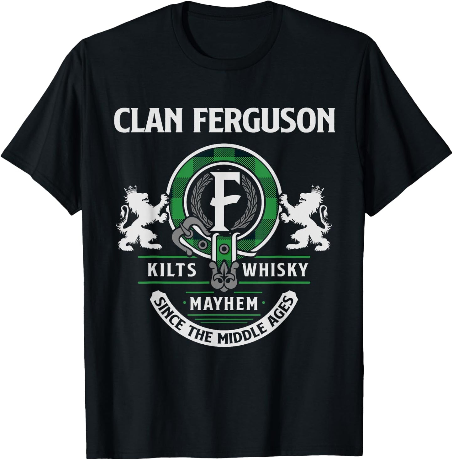 Clan Ferguson Scottish Surname Family Highland Games T-Shirt - T-Shirt | Black