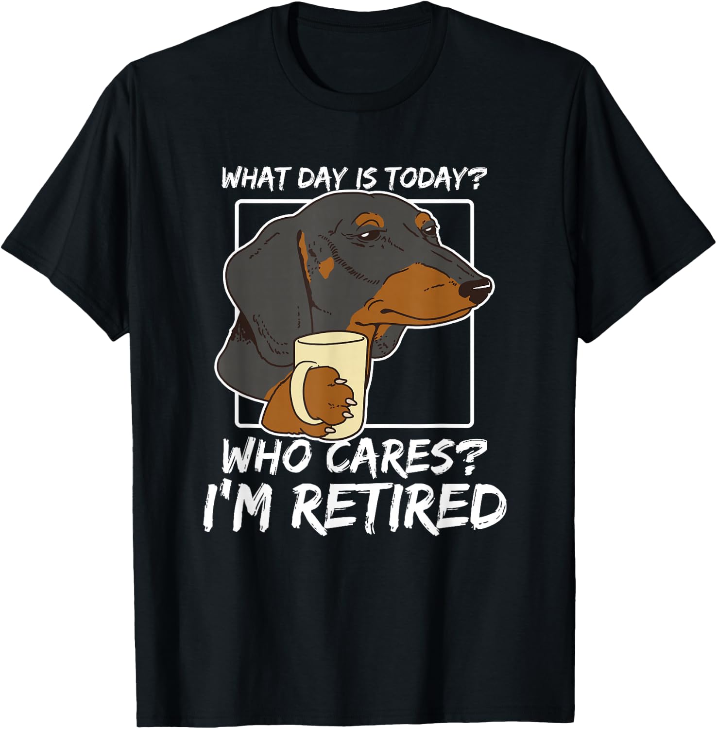 Dachshund Owner Retirement T-Shirt - T-Shirt | Black