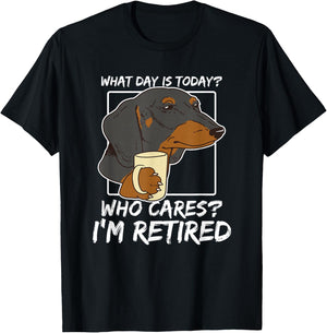 Dachshund Owner Retirement T-Shirt - T-Shirt | Black