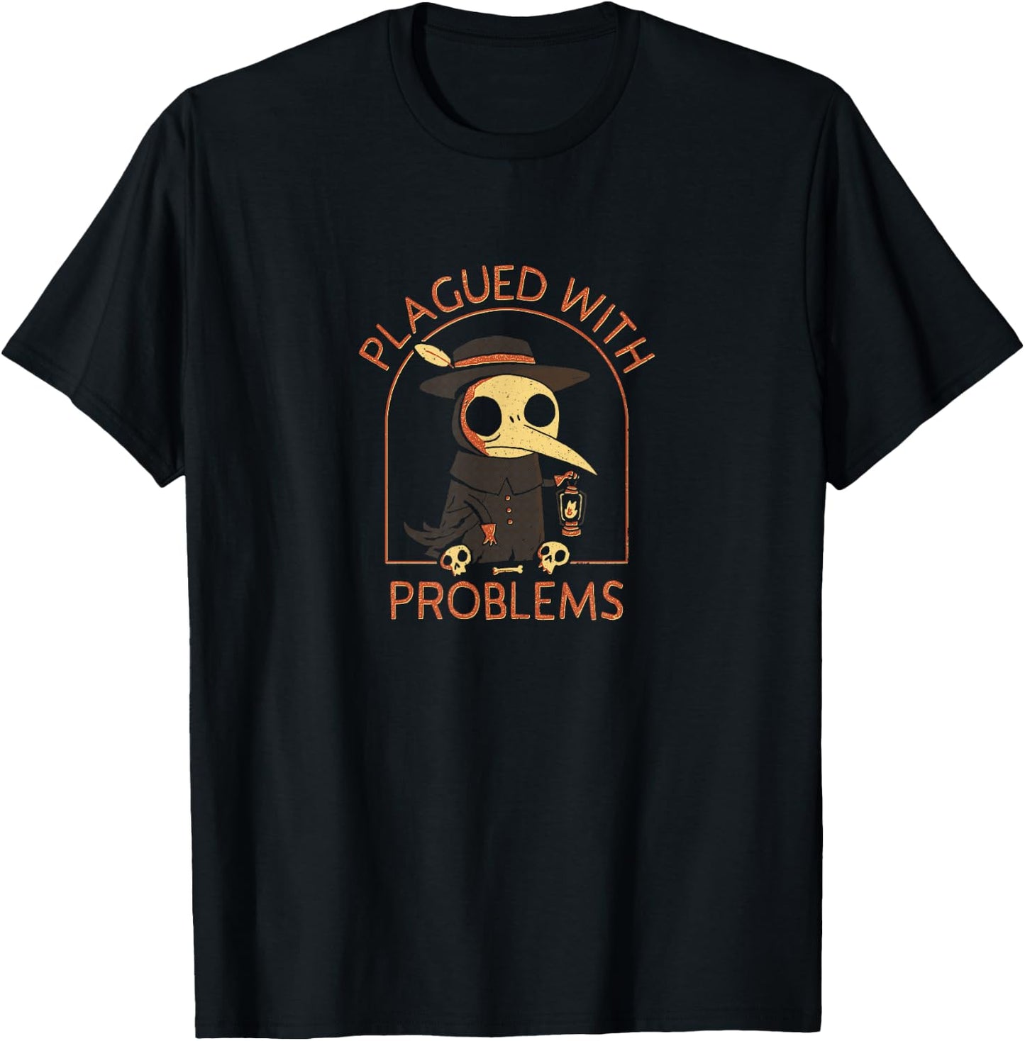 Plagued With Problems - Official DinoMike Design T-Shirt - T-Shirt | Black