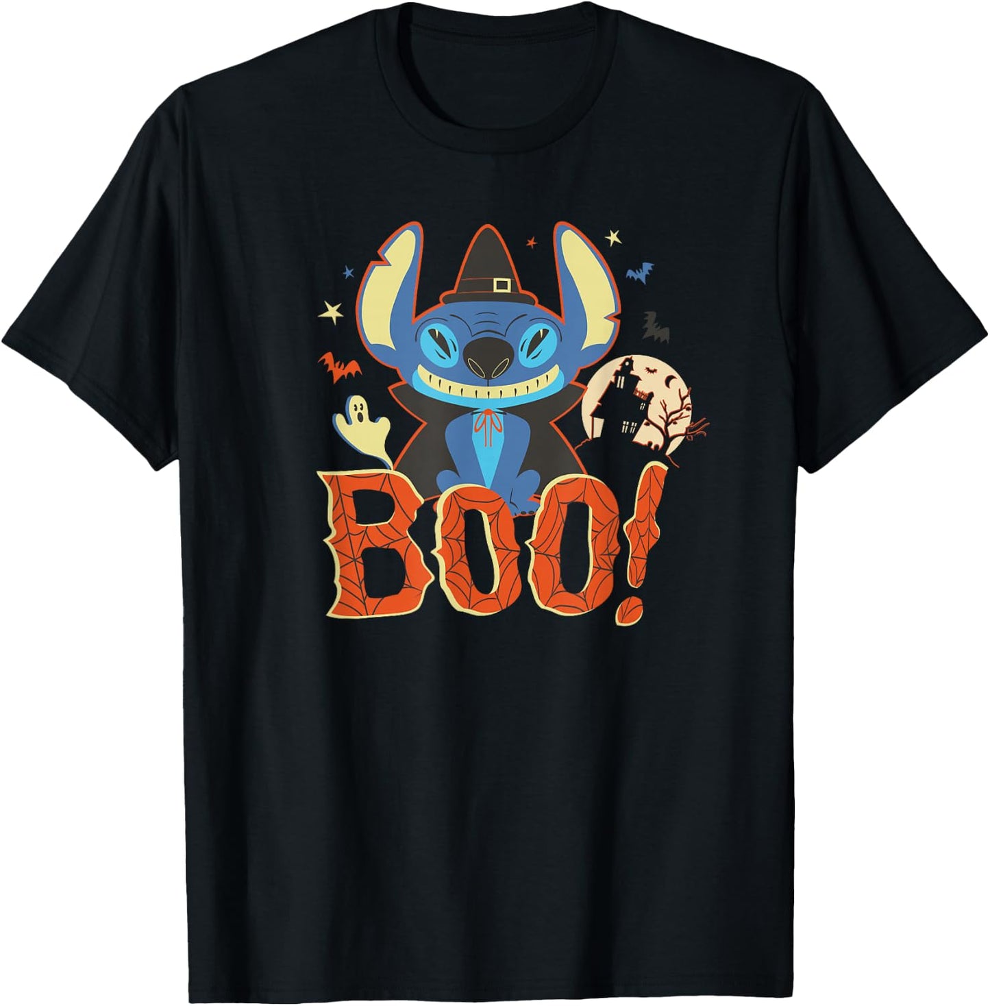 Disney Lilo & Stitch Halloween Stitch Costume Boo! T-Shirt - T-Shirt | Black
