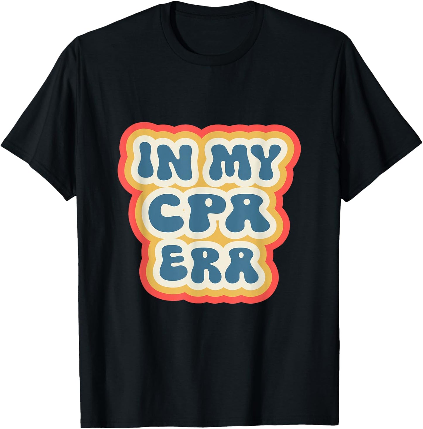 Retro Groovy In My CPA Era T-Shirt - T-Shirt | Black
