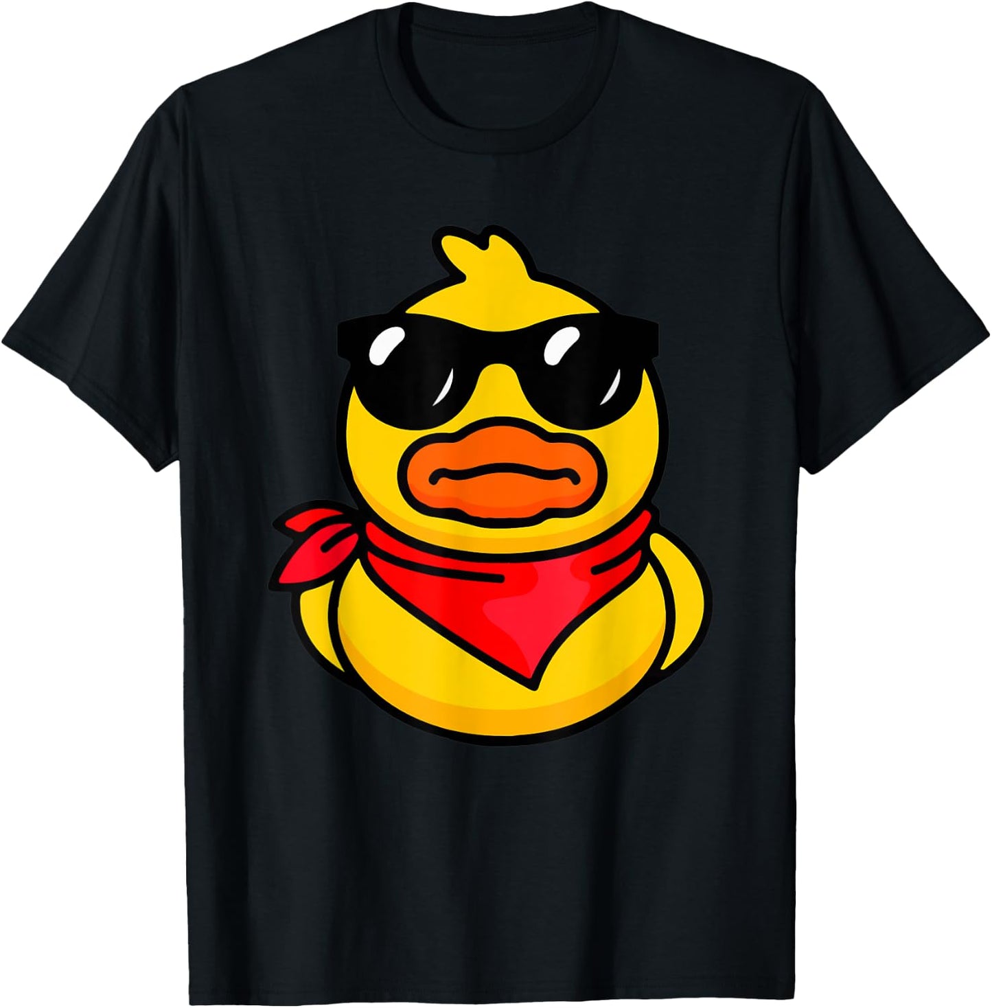 Cool Duckie Sunglasses Duckling Funny Ducky Rubber Duck T-Shirt - T-Shirt | Black