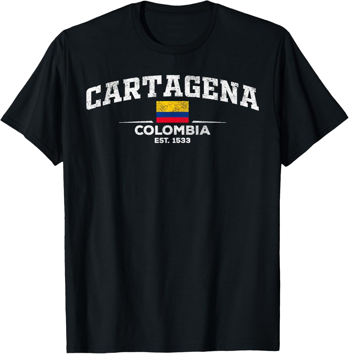 Cartagena Colombia Designs -Adults & Kids Black Short Sleeve - Small - Carlos Sainz Letter Print T-Shirt - T-Shirt | Black