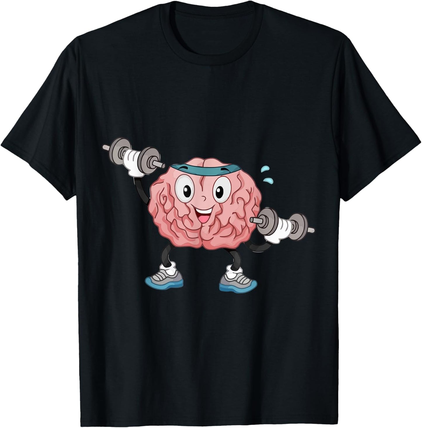 Exercise Your Brain - Work Out Your Brain Teacher Men Women Girls Kids T-Shirt - T-Shirt | Black