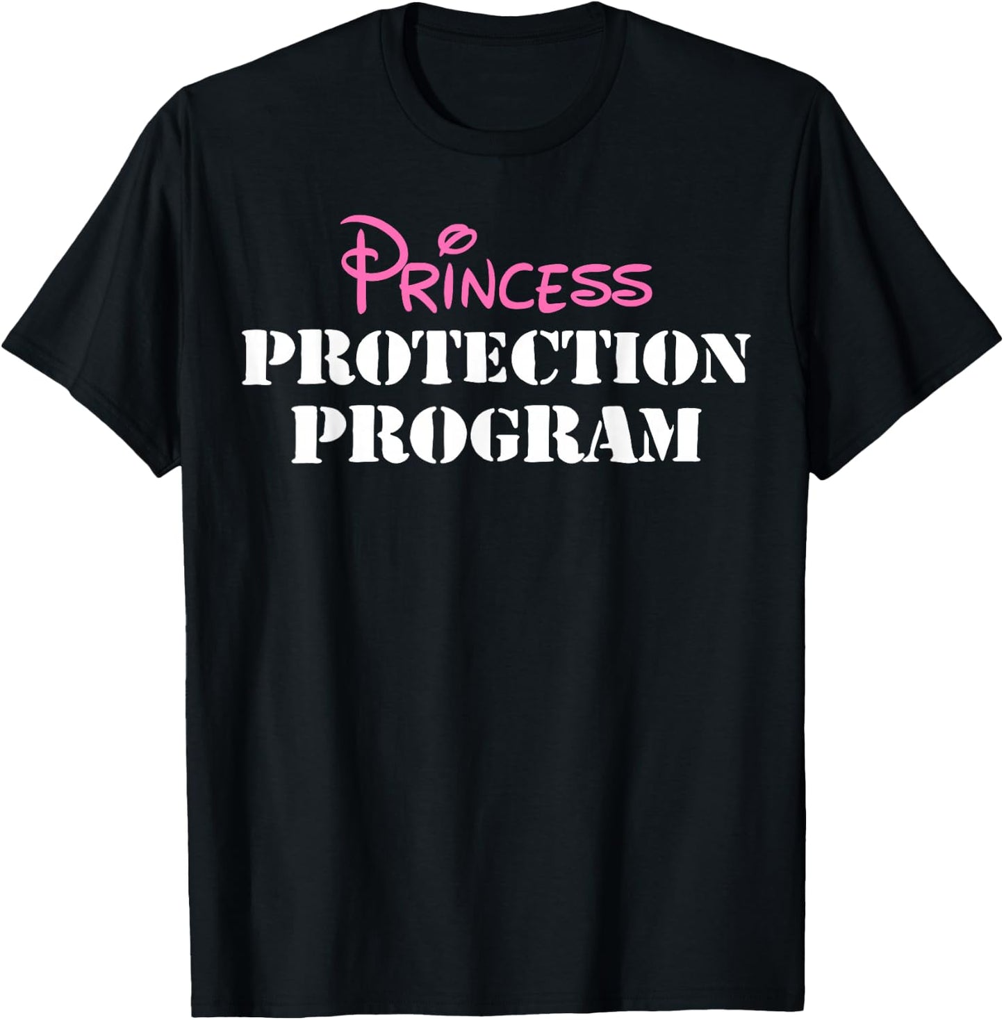 Halloween Dad Mom Daughter Adult Costume, Princess Security T-Shirt - T-Shirt | Black