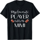 Football My Favorite Player Calls Me Mimi Grandma T-Shirt - T-Shirt | Black