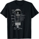 SolPrint 6L6 Vacuum Tube Diagram Design Top Guitarist T-Shirt - T-Shirt | Black