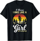 I Know I Hike Like A Girl Try To Keep Up Hiker Girl Gifts T-Shirt - T-Shirt | Black