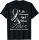 In November We Wear Zebra Carcinoid Cancer Awareness T-Shirt - T-Shirt | Black