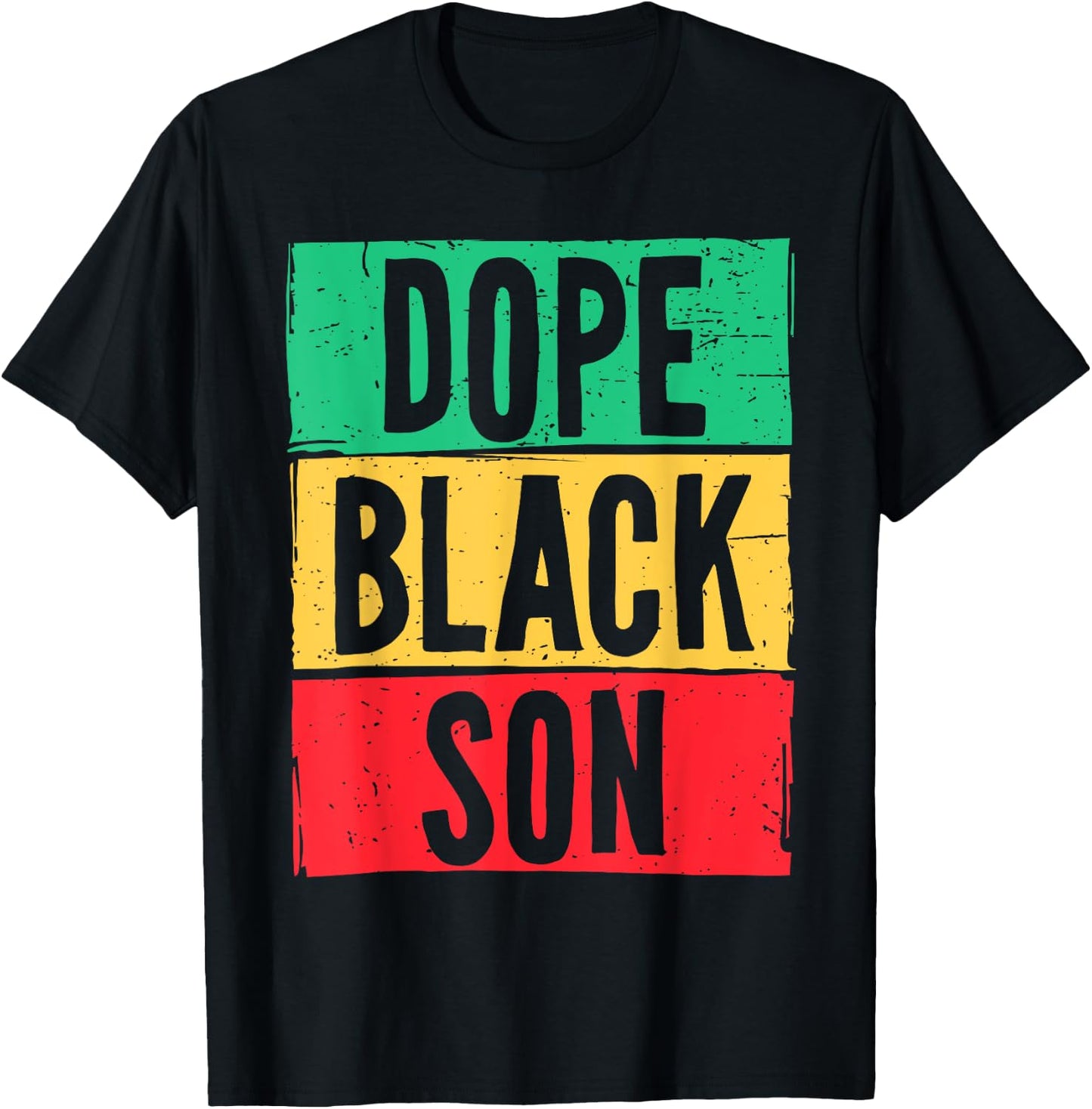 Dope Black Son Juneteenth History Month Matching T-Shirt - T-Shirt | Black