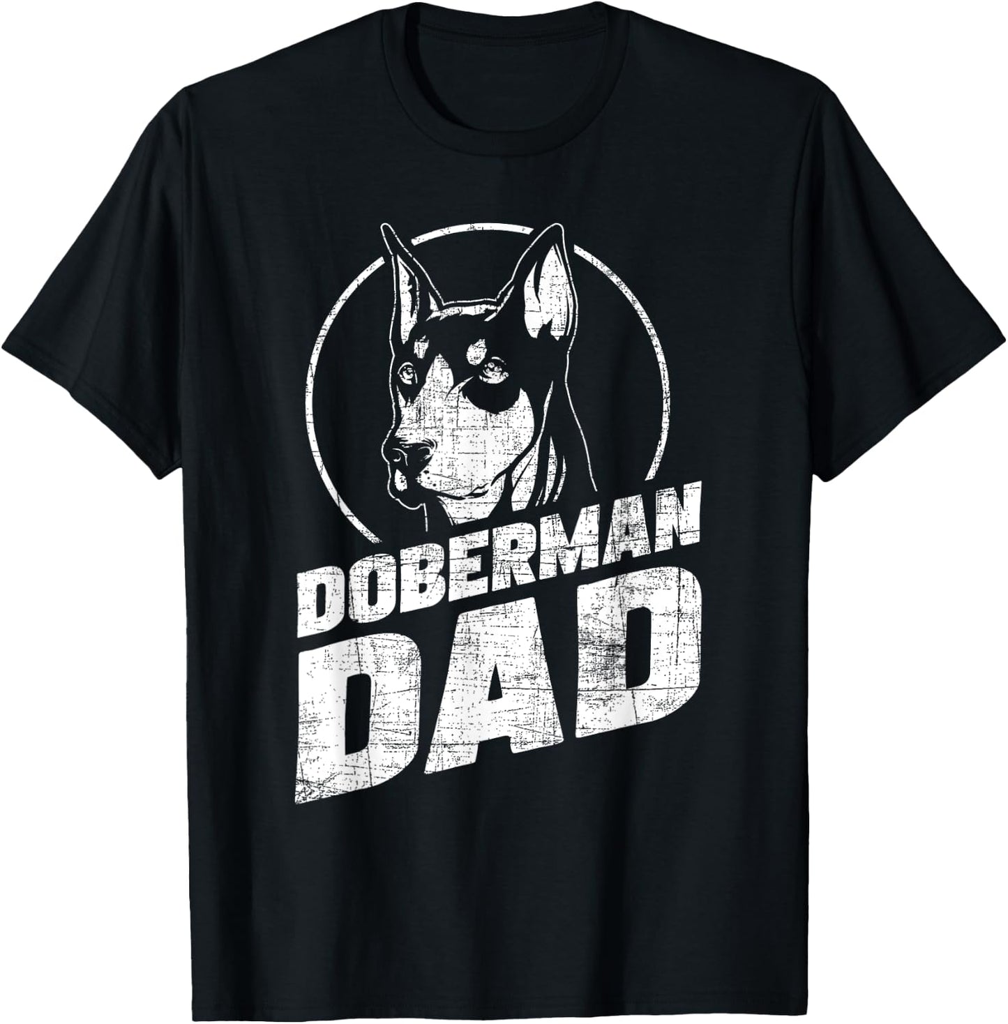 Doberman Dad - Father's Day Dog Owner Canine Pet Animal Love T-Shirt - T-Shirt | Black