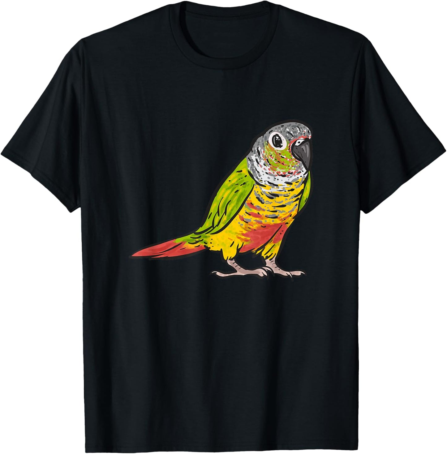 Green Cheek Conure Parrot Bird Conure T-Shirt - T-Shirt | Black