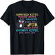Angry Cat Kitten Lover Attitude Fur Pet Owner Grumpy Kitty T-Shirt - T-Shirt | Black