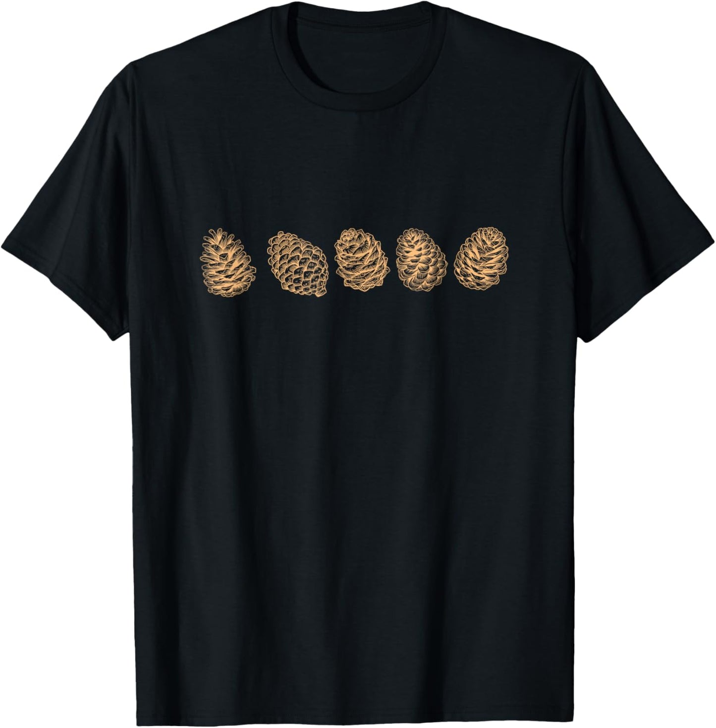 Pine cones T-Shirt - T-Shirt | Black