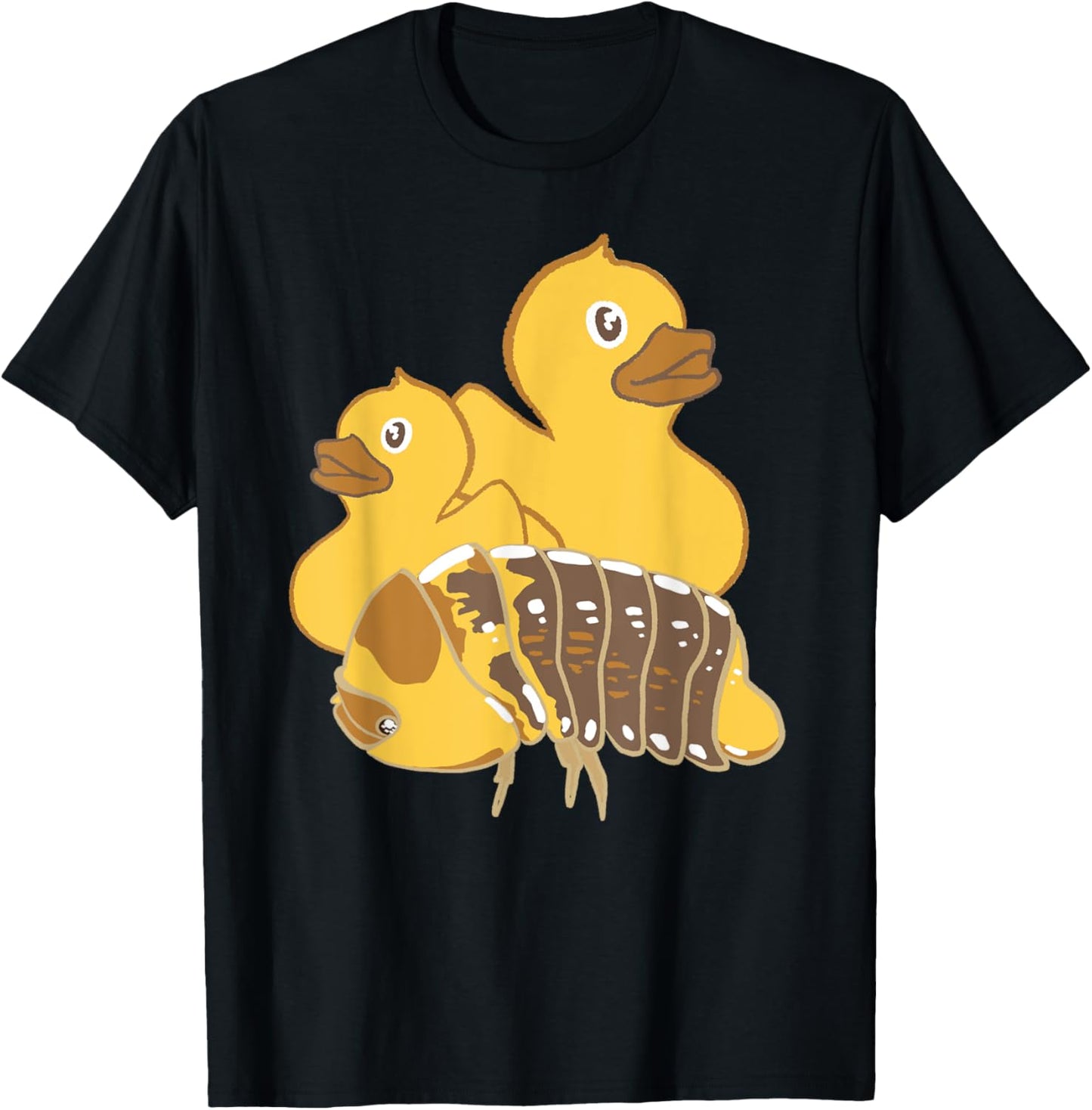 Rubber Ducky Isopod Cute Silly Fun T-Shirt - T-Shirt | Black