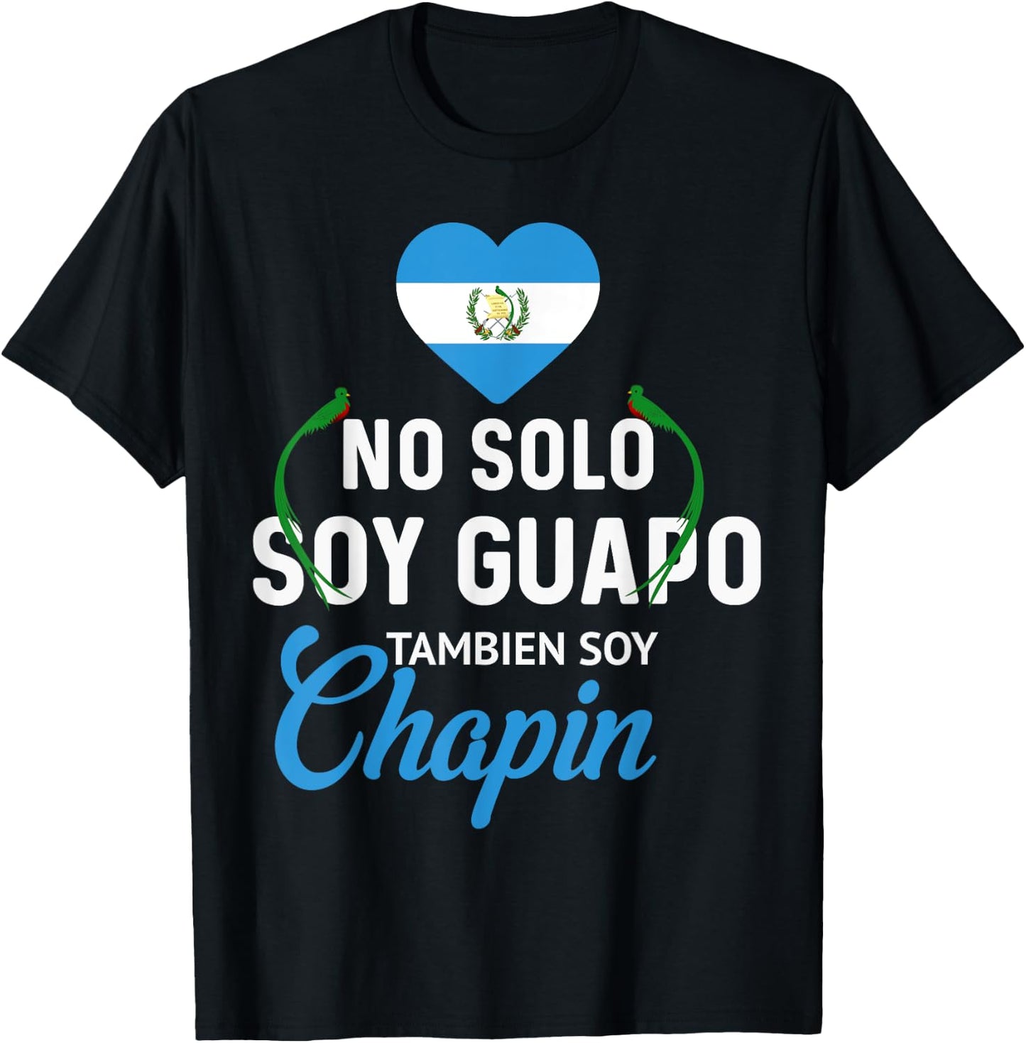 Guatemalan Flag Map Guatemala Chapin Camiseta Slang Boy Men T-Shirt - T-Shirt | Black