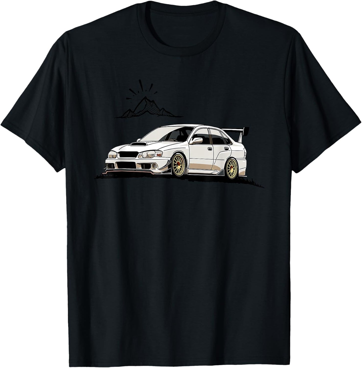 JDM Rally Racer Japanese Modified Race Car T-Shirt - T-Shirt | Black
