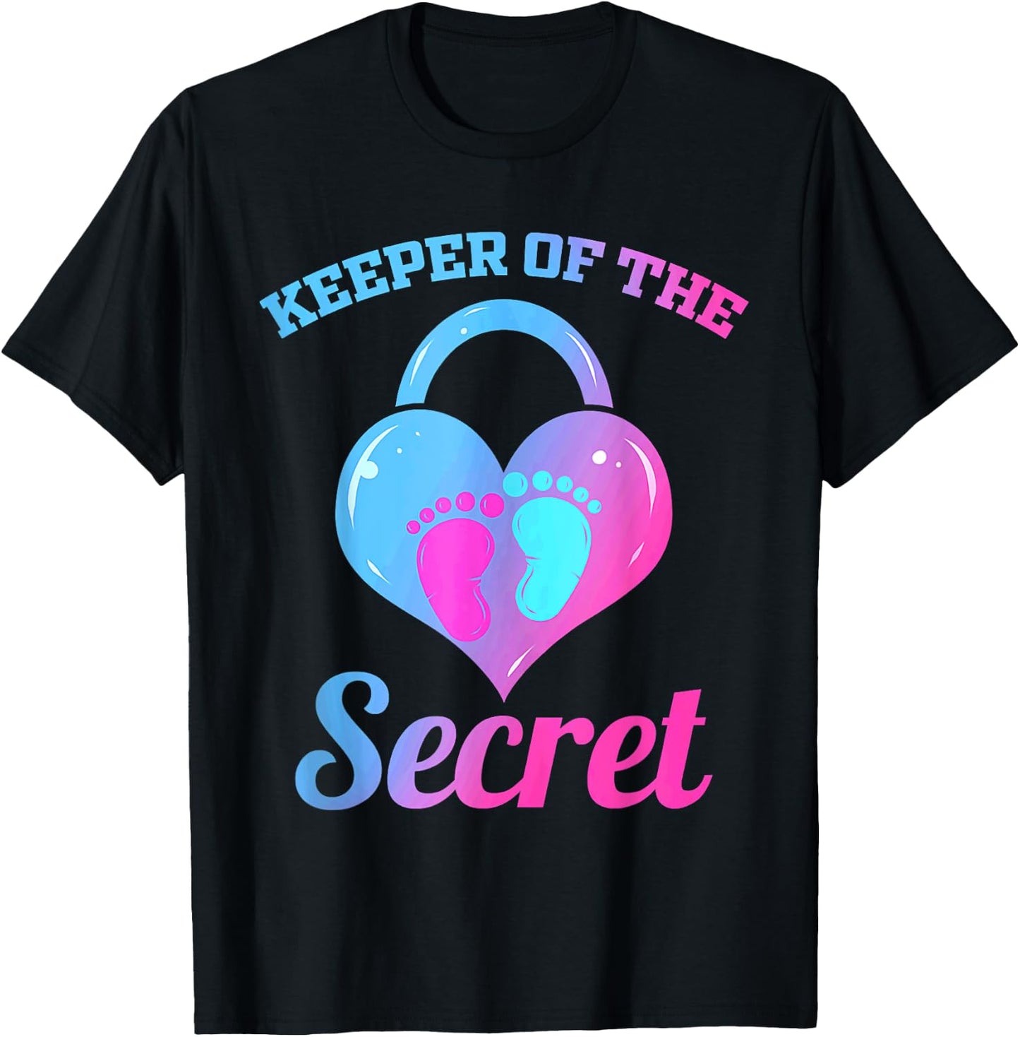 Keeper of the Secret Keeper of the Gender Parents Men Women T-Shirt - T-Shirt | Black