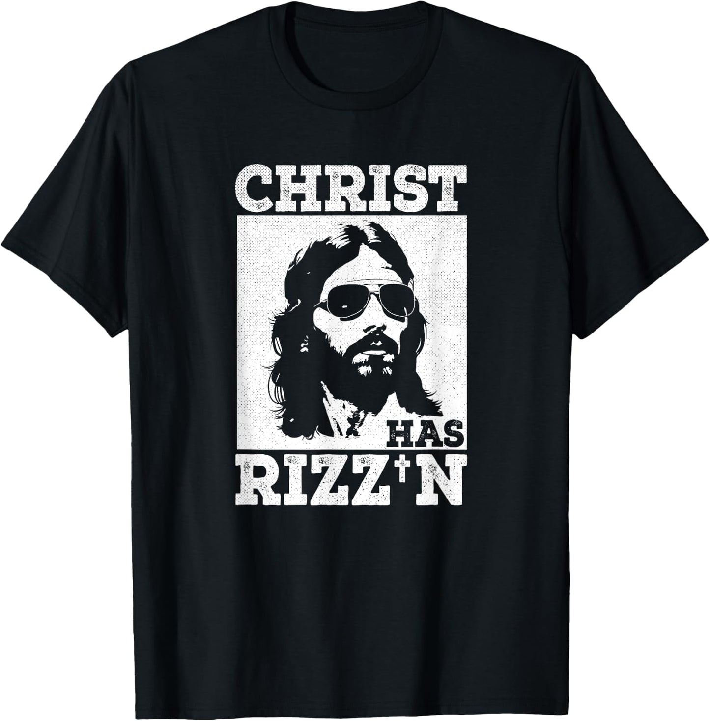 Christ has Rizz'n Risen Cool Jesus Charisma Game Holy Charm T-Shirt - T-Shirt | Black