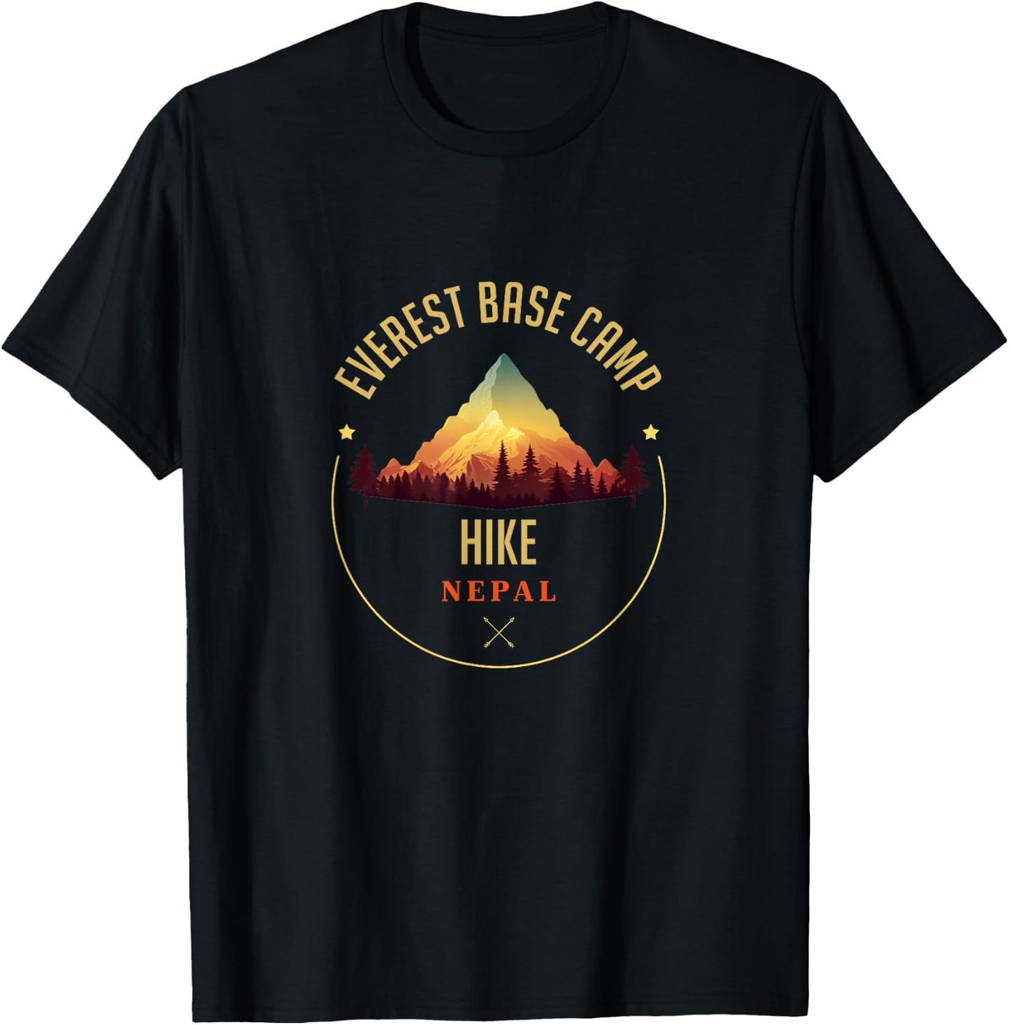 Everest Base Camp Souvenir Apparel Everest Base Camp Hiking T-Shirt - T-Shirt | Black