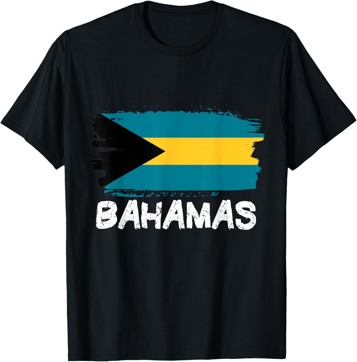 Cool Bahamas Flag T-Shirt - T-Shirt | Black