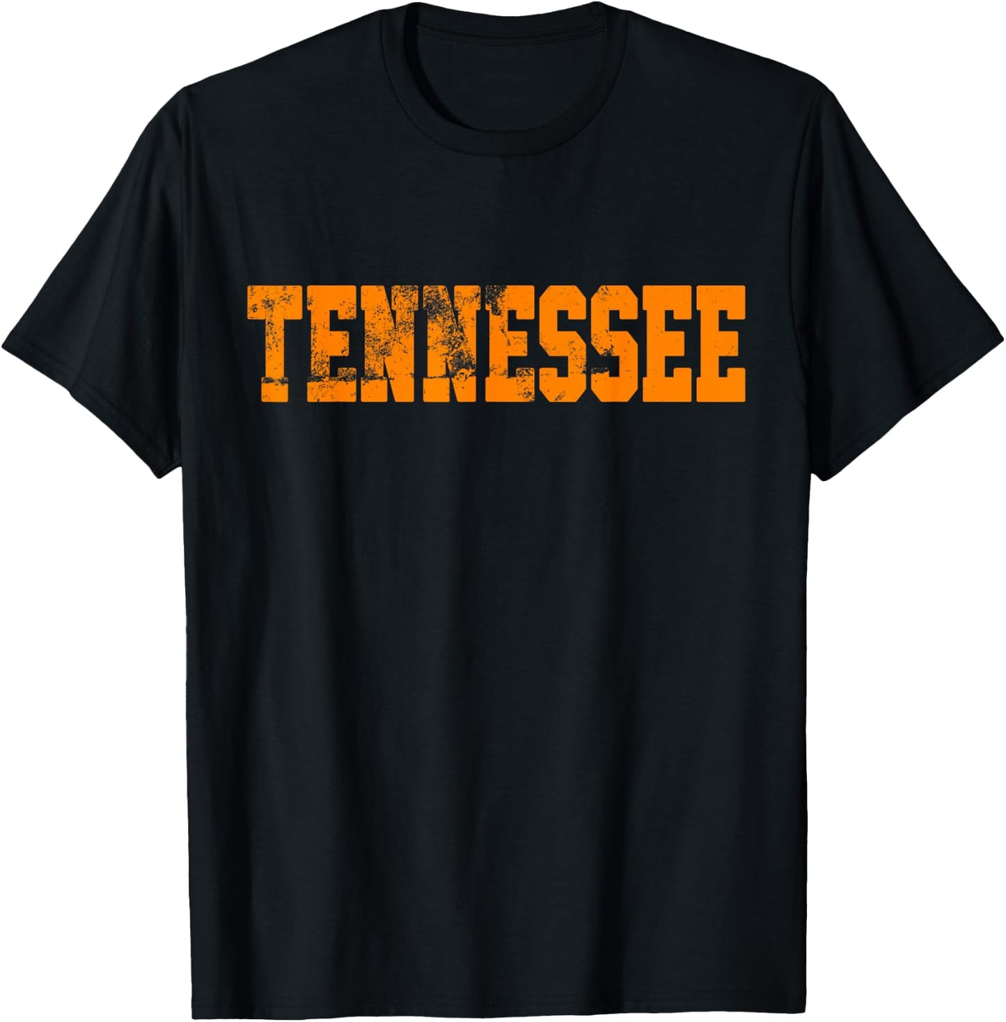 Vintage Tennessee Men Tennessee Women Retro Orange T-Shirt - T-Shirt | Black