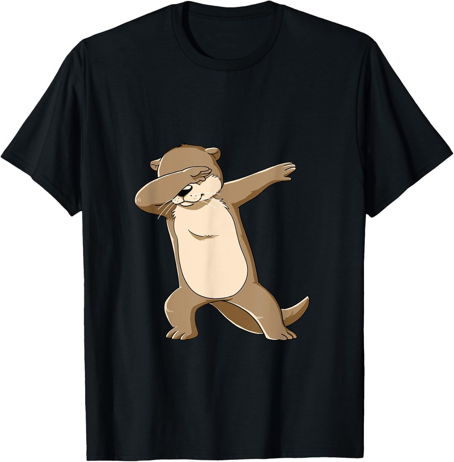 Cute Sea Otter Dancing Kids Women T-Shirt - T-Shirt | Black