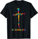 No Greater Love Tie Dye Christian Jesus Nail Cross Easter T-Shirt - T-Shirt | Black